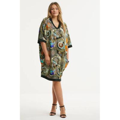 STUDIO jurk Cathrine met all over print multi