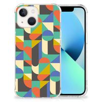 iPhone 13 Doorzichtige Silicone Hoesje Funky Retro - thumbnail