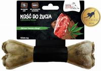 Syta Micha Hondenkauwbot voor een frisse adem 13,5 cm, hondenlekkernijen, kauwbot voor de hond, hondensnoepjes, tandverzorging voor de hond (rundvlees en hennep)