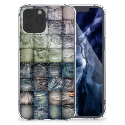 Anti Shock Bumper Case iPhone 12 Pro Max Spijkerbroeken Anti Shock Bumper Case iPhone 12 Pro Max Spijkerbroeken