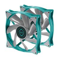 Iceberg Thermal IceGALE PWM Premium Case Fan 140 mm 2-pack, blauwgroen