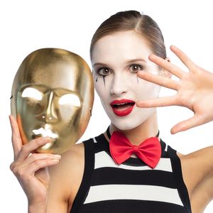 Gezichtsmasker Mime Goud