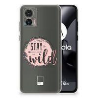 Motorola Edge 30 Neo Telefoonhoesje met Naam Boho Stay Wild