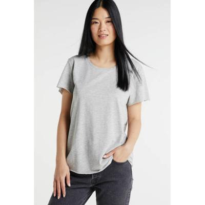 Denim Hunter gemêleerd T-shirt met biologisch katoen titanium melange