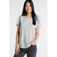 Denim Hunter gemêleerd T-shirt met biologisch katoen titanium melange