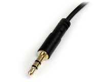 StarTech.com 1,8 m slanke 3.5mm naar rechtsgehoekte stereo audio kabel M/M - thumbnail