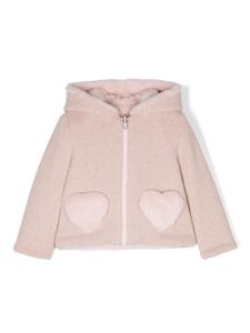 Lapin House veste à motif cœur - Rose