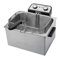 Profi Cook PC-FR1038 Friteuse met dubbele koudezone 3000 W Timerfunctie, Met handmatige temperatuursinstelling RVS - thumbnail