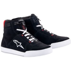 ALPINESTARS Chrome Shoes, Motorschoenen, Zwart-Wit-Helder Rood