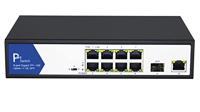 VALUE PoE+ Gigabit Ethernet Switch, 8+2 Uplink Ports (1x GbE + 1x SFP)