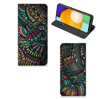 Samsung Galaxy A03s Hoesje met Magneet Aztec