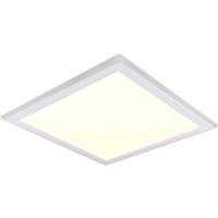 Led Plafondlamp - Plafondverlichting - Trion Colombo - 28w - Aanpasbare Kleur - Rgbw - Vierkant - Mat Wit - Kunststof