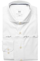 ETERNA 1863 Soft Tailoring Slim Fit Jersey shirt wit, Effen - thumbnail