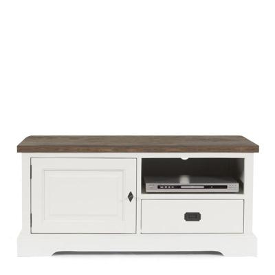 Tv dressoir (110cm) Lakewood - Clear/Mindi Donkerbruin