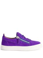 Giuseppe Zanotti baskets Nicki en daim - Violet - thumbnail