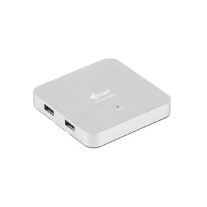 i-tec Metal U3HUBMETAL4 interface hub USB 3.2 Gen 1 (3.1 Gen 1) Type-A 5000 Mbit/s Zilver