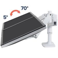 Ergotron LX Dual Arm Stacking Desk Mount Monitor-tafelbeugel 2-voudig 38,1 cm (15) - 61 cm (24) Wit In hoogte verstelbaar, Draaibaar, Kantelbaar, Zwenkbaar - thumbnail