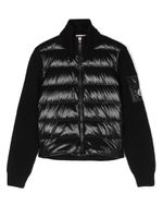 Moncler Enfant veste matelassée à patch logo - Noir - thumbnail