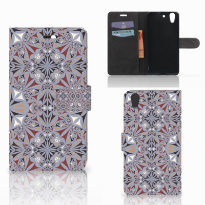 Huawei Y6 II | Honor 5A Bookcase Flower Tiles Huawei Y6 II | Honor 5A Bookcase Flower Tiles
