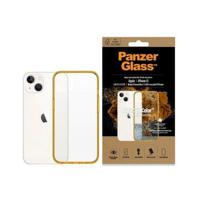 iPhone 13/14/15 PanzerGlass ClearCase Antibacterial Case - Orange / Clear