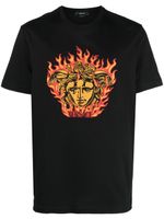 Versace t-shirt Medusa Flame en coton - Noir - thumbnail