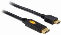 Delock 82435 Kabel DisplayPort 1.1 male > High Speed HDMI-A male passief 3 m zwart - thumbnail