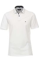 Casa Moda Casual Fit Polo shirt Korte mouw wit