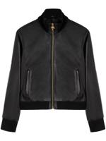 Palm Angels Bomberjack met rits - Zwart