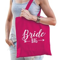 Bride bag katoenen tasje roze dames   -