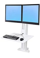 ERGOTRON WorkFit-SR Dual Monitor Sit-Stand Desktop Werkstation