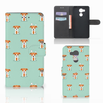 Huawei Mate 8 Telefoonhoesje met Pasjes Pups Huawei Mate 8 Telefoonhoesje met Pasjes Pups