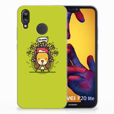 Huawei P20 Lite Telefoonhoesje met Naam Doggy Biscuit