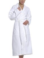 Vossen Dames Feeling-l - Bademantel Badjas, Wit (Weiß 030), XX-Large, Wit (Weiß 030), XXL