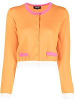 Paule Ka cardigan à design colour block - Orange