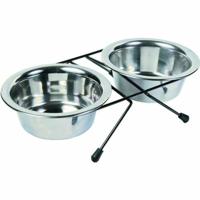 Trixie 24831 Napf-Set Eat on Feet, 2 × 0,45 l/ø12 cm
