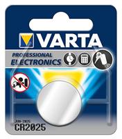 VARTA 13501025 - batterij Electronics lithium knoopcel CR2025 met 3 volt, capaciteit 170 mAh, voor verschillende apparaten en consumentenbehoeften