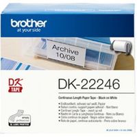 Brother DK-22246 Zwart op wit DK labelprinter-tape