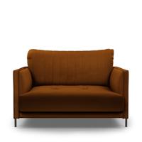 Rivièra Maison Loveseat 'Bal Harbour' Velvet, kleur Golden Brown