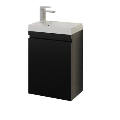 Fonteinset BWS Arbor met Onderkast 40x52x22 cm Mat Zwart Fonteinset BWS Arbor met Onderkast 40x52x22 cm Mat Zwart