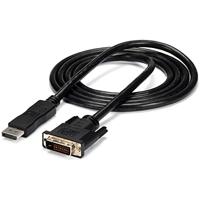 DisplayPort naar DVI-kabel. DVI 1,8m zwart