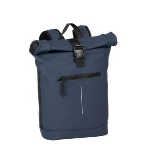 New Rebels Mart New York Navy 21L Rugtas Rolltop Waterafstotend Laptop 15.6"