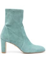 Stuart Weitzman bottines Vida 75 mm en daim - Bleu - thumbnail