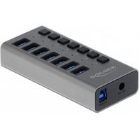 Delock 63669 Externe USB 5 Gbps hub met 7 poorten + switch