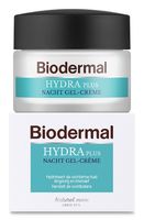 Biodermal Gelcreme nacht hydraplus vochtarme huid (50 ml) - thumbnail