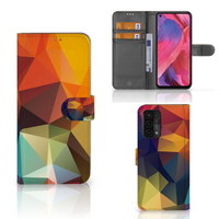 OPPO A54 5G | A74 5G | A93 5G Book Case Polygon Color