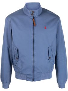 Polo Ralph Lauren veste bomber zippée à logo brodé - Bleu