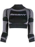 MISBHV haut crop à logo imprimé - Noir