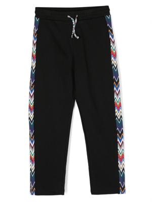 Missoni Kids Trainingsbroek met logoprint - Zwart