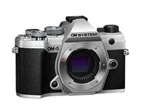 OM SYSTEM OM-5 Micro Four Thirds systeemcamera, 20 MP Live MOS-sensor, Verbeterde beeldstabilisatie met 5 assen, IP53, Handheld High Res Shot, zilver