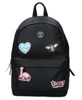 Milky Kiss rugzak Patch Perfect 10 liter PU zwart